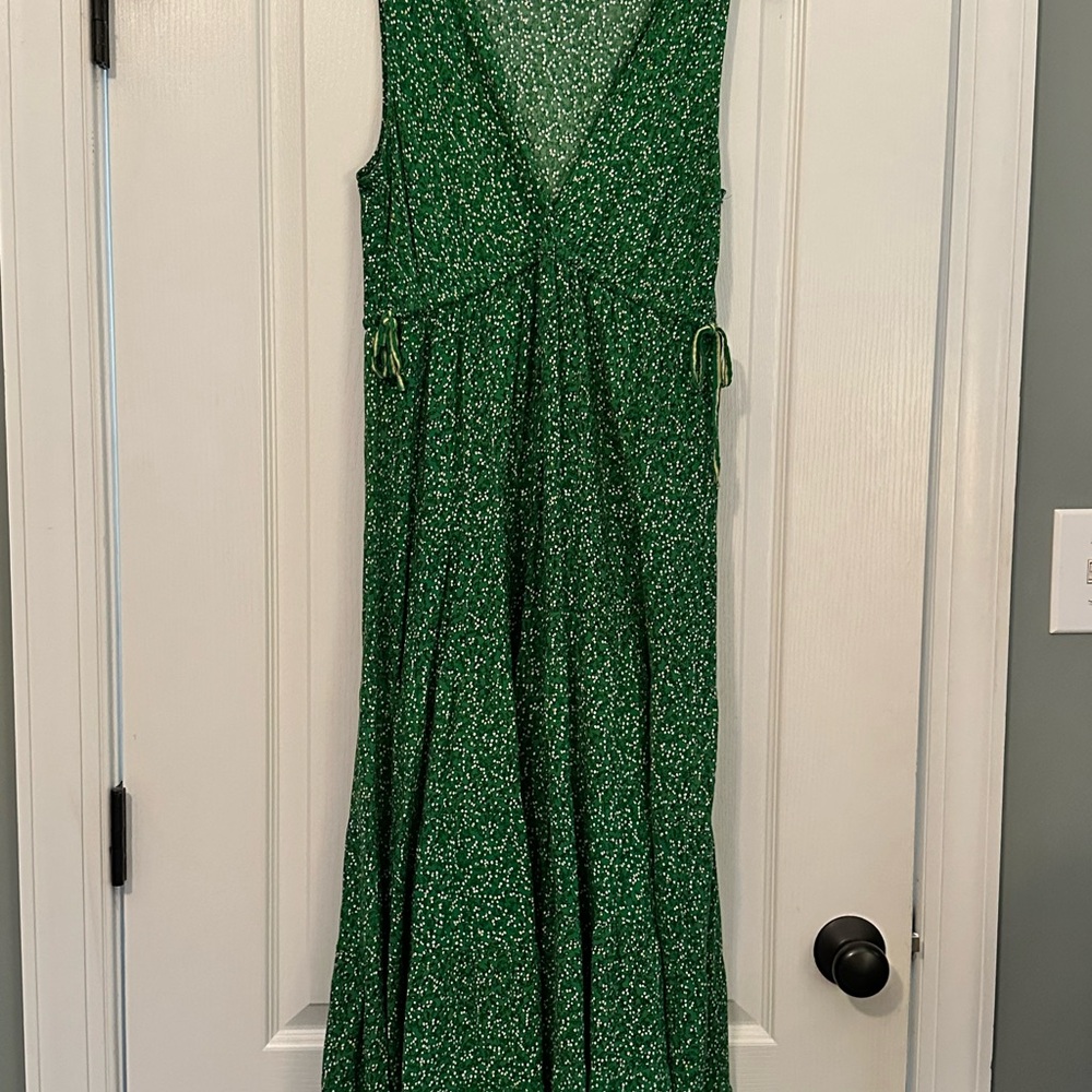 Max Studio Green Patterned Maxi Dress